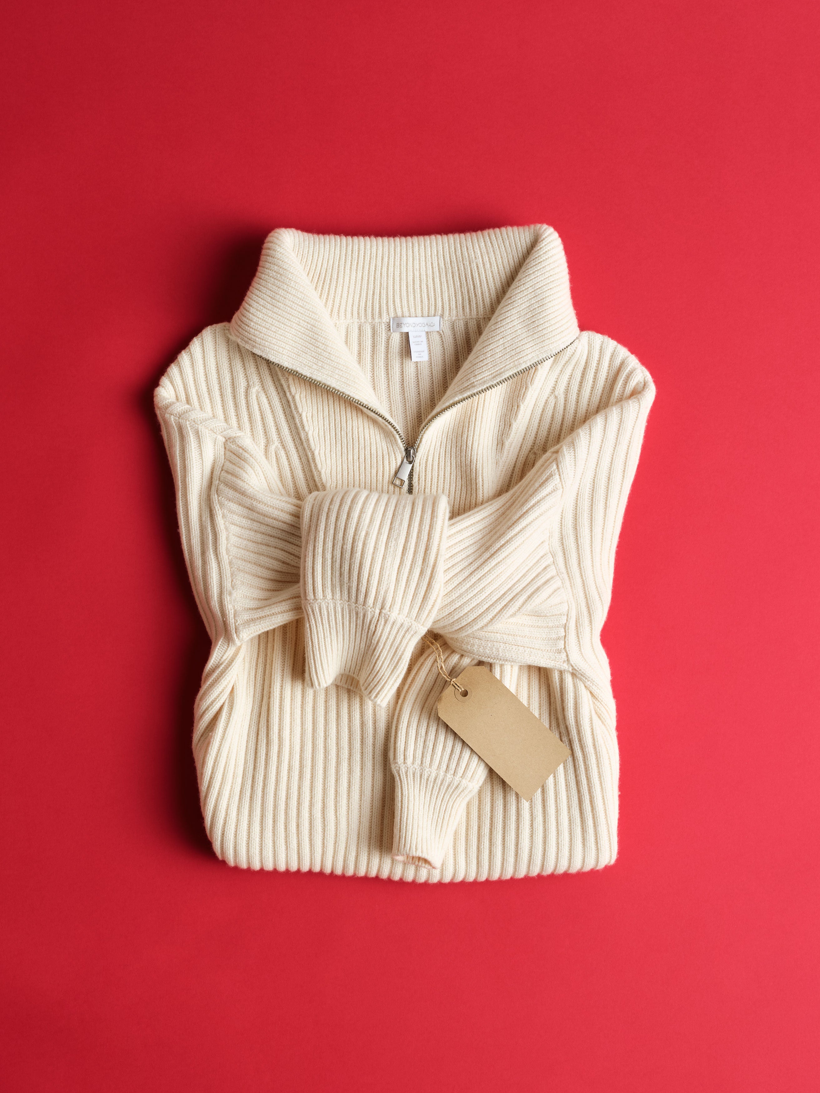 Wool Blend Collared Pullover - Ivory