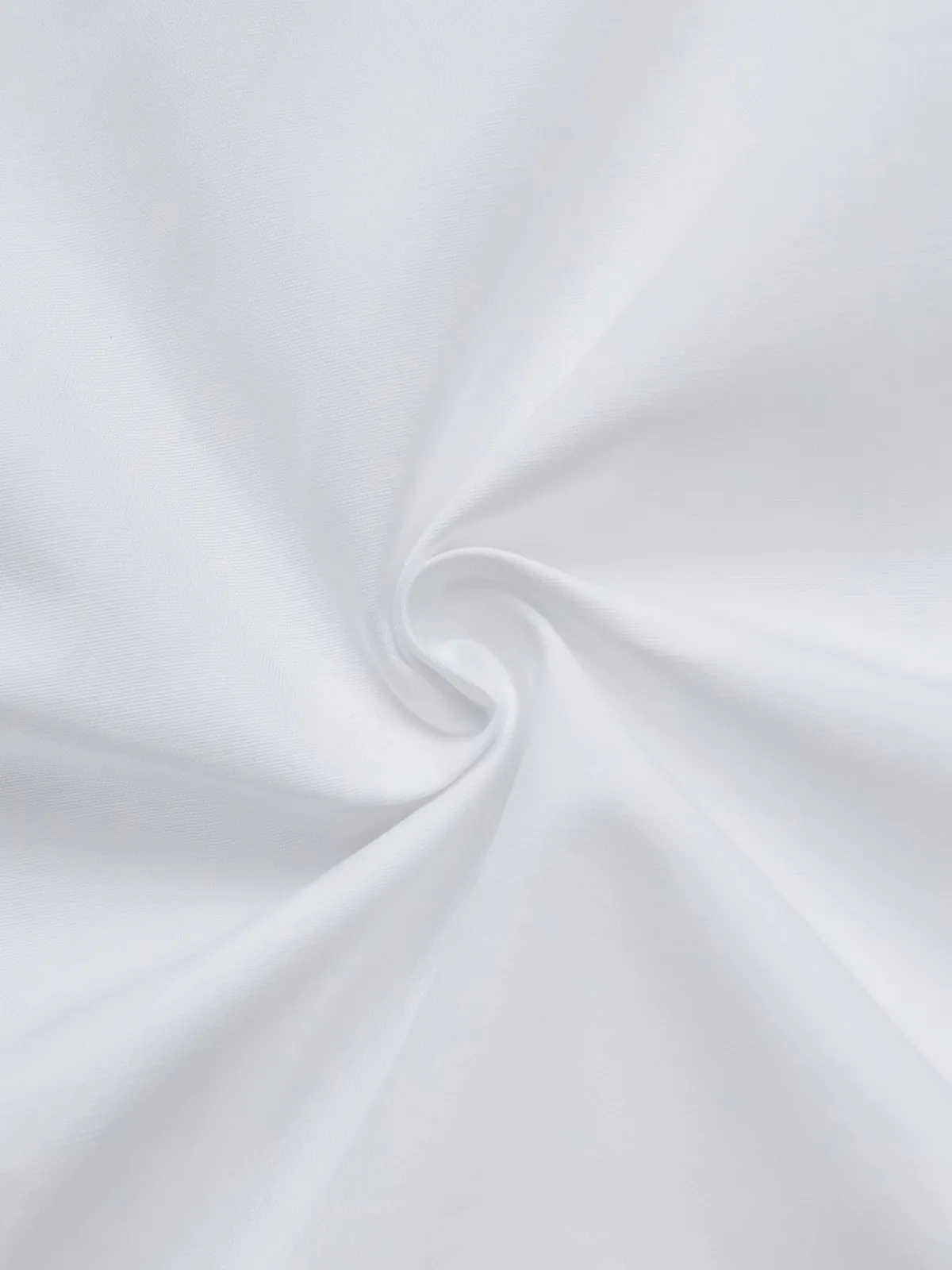 White Buckle Cotton Shirt Collar Short Sleeve Sheath Midi  Dress