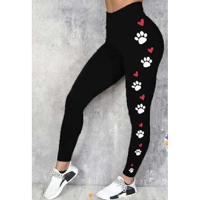 Women's Christmas Leggings Snowflake Moisture Wicking Yoga Fitness Tennis Tights Spandex Winter Sports Activewear Cropped Leggings - 2#