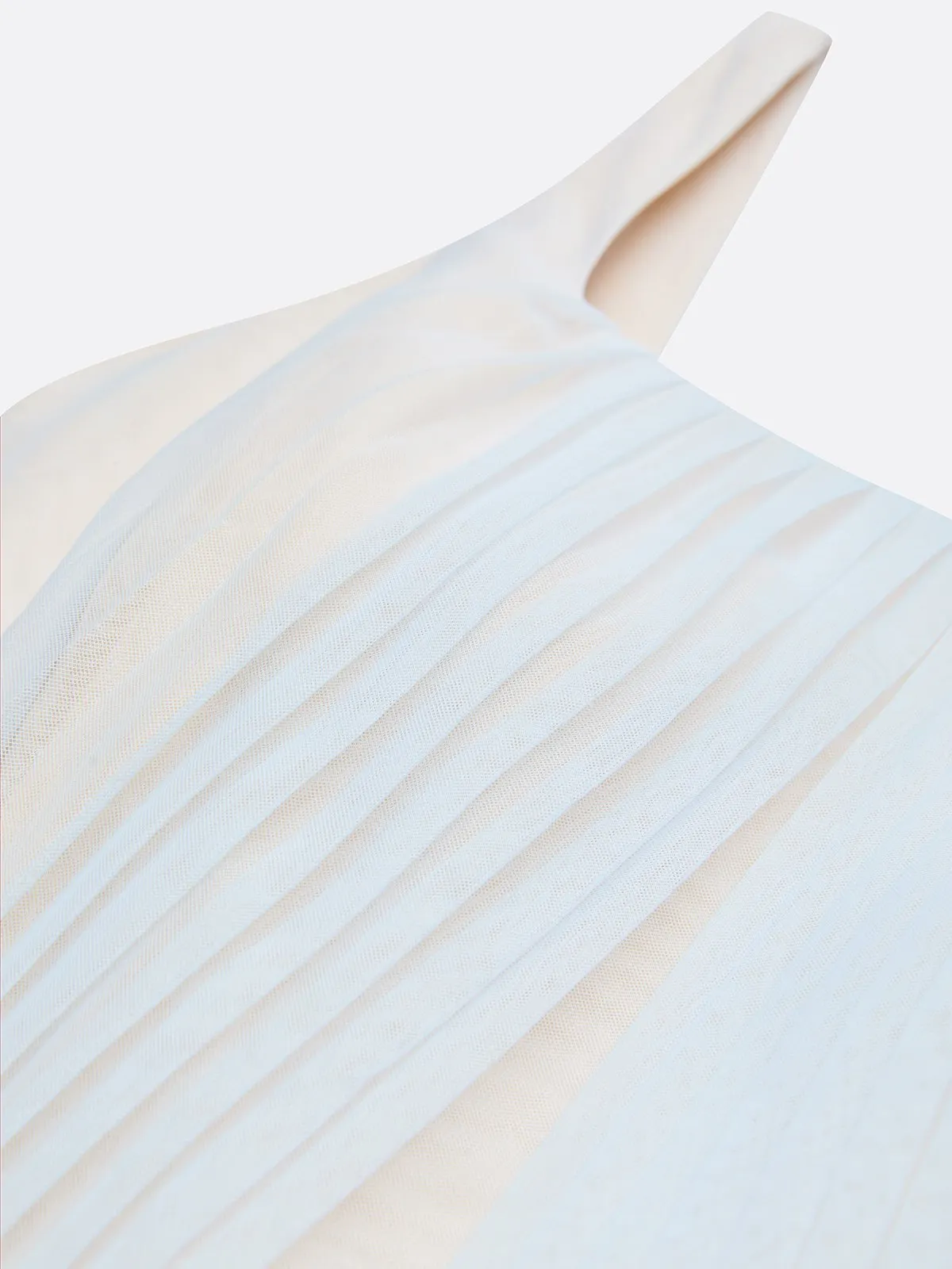 Light Blue Ruched Classic Square Neck Sleeveless A-Line Midi Dress