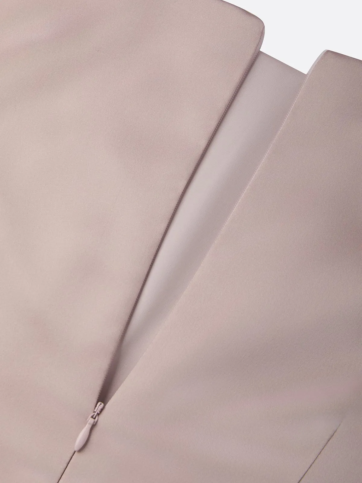 Pink Ruched Satin Boat Neck Sleeveless Sheath Midi Dress