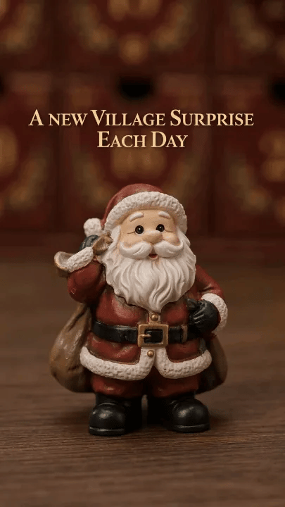 24-Day Christmas Village Friends Advent Calendar - 24 Unique 2D Miniatures, Shops & Festive Collectibles - Product Image 9