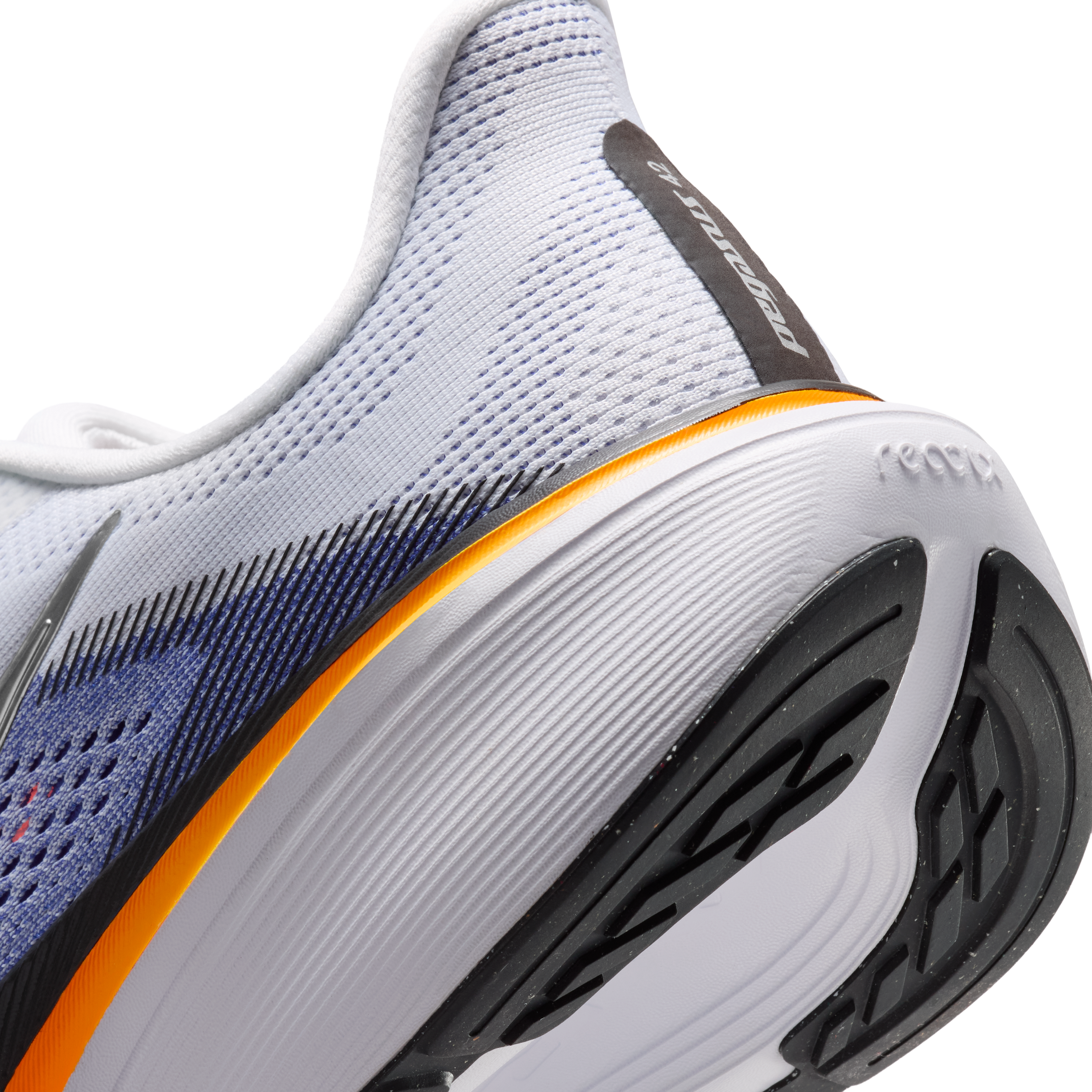 Nike Pegasus 42 Men's Road Running Shoes (Wide) — White/Lapis/Total Orange/Metallic Silver — Wide