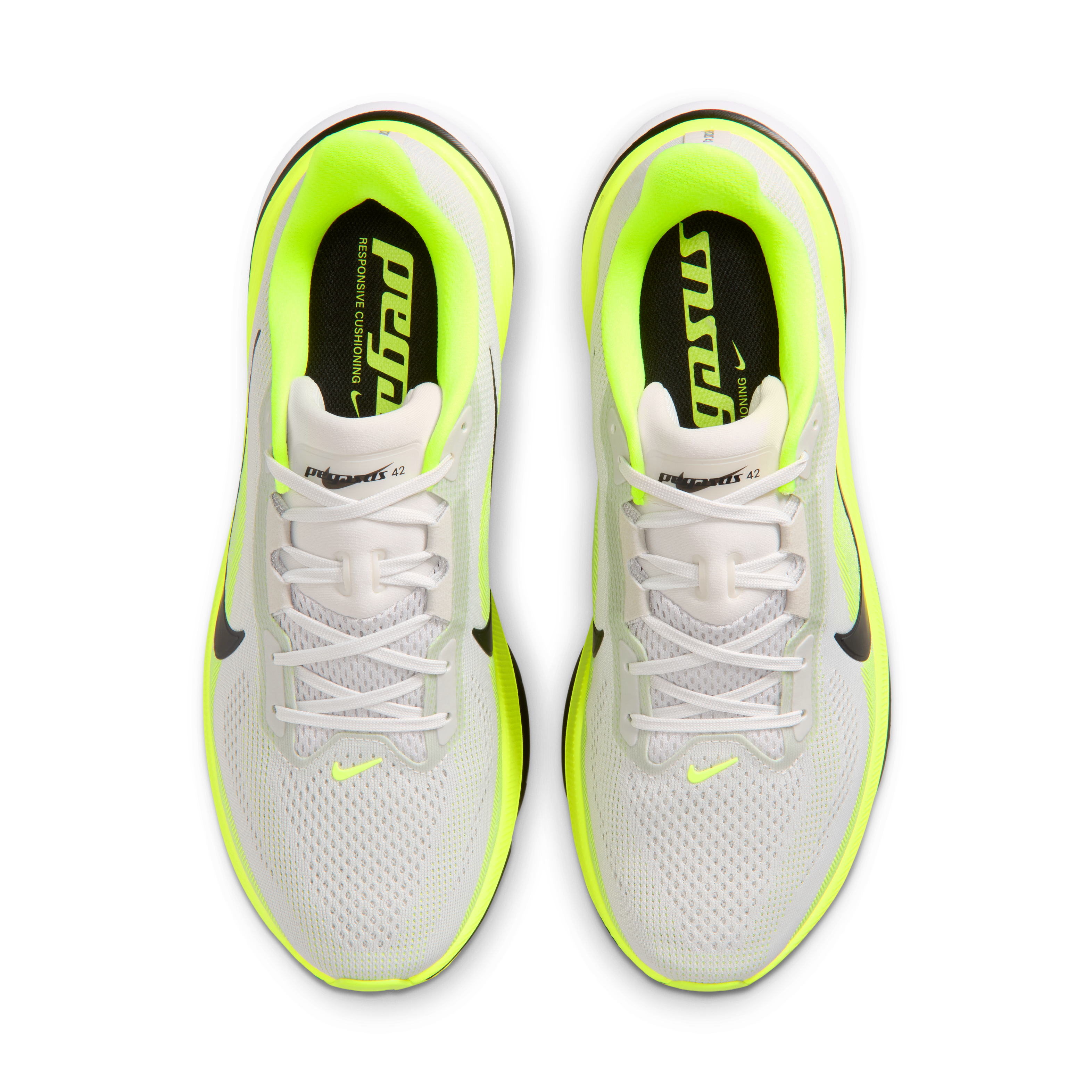 Nike Pegasus 42 Men's Road Running Shoes — Photon Dust/Volt/White/Black — Regular