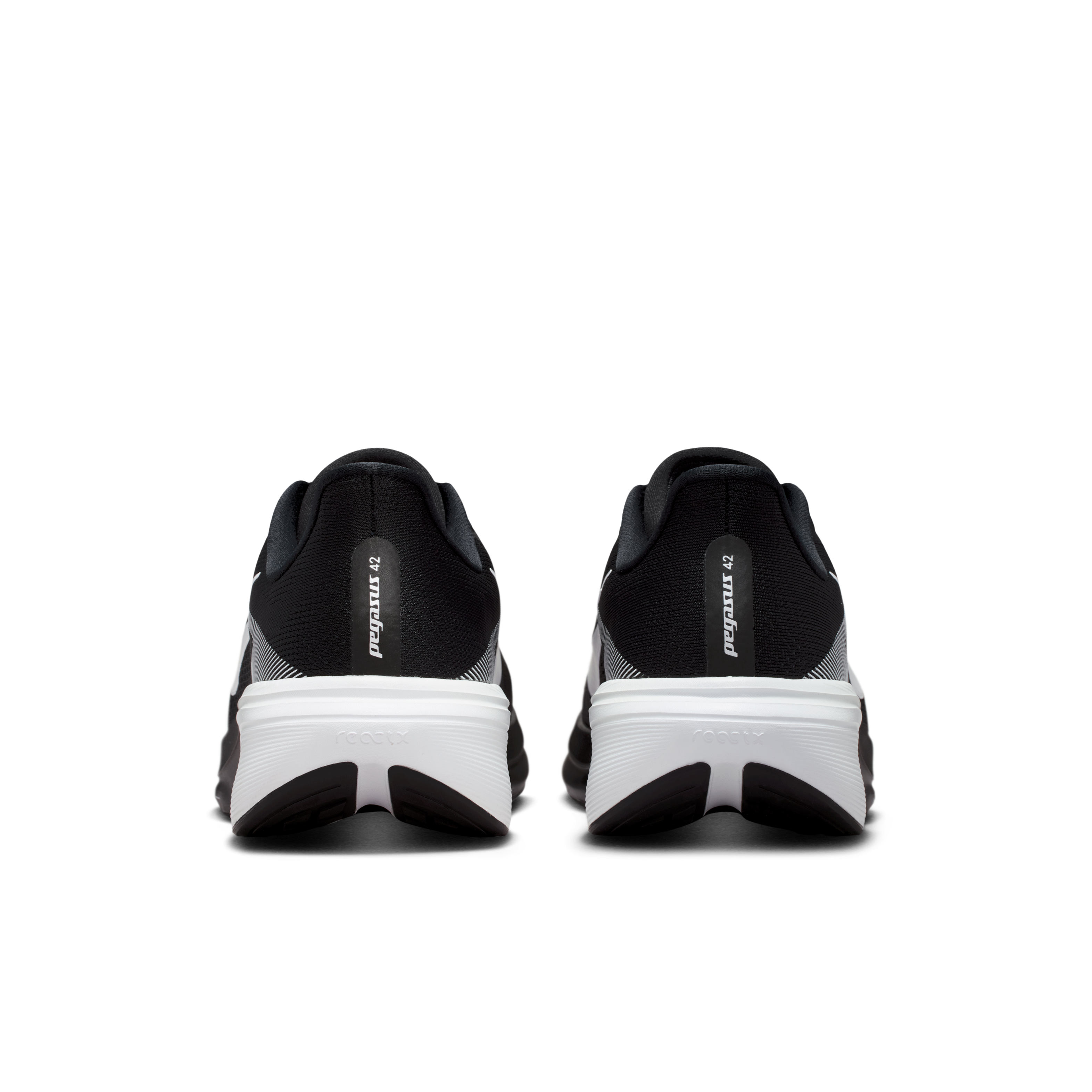 Nike Pegasus 42 Men's Road Running Shoes (Wide) — Black/Photon Dust/White — Wide