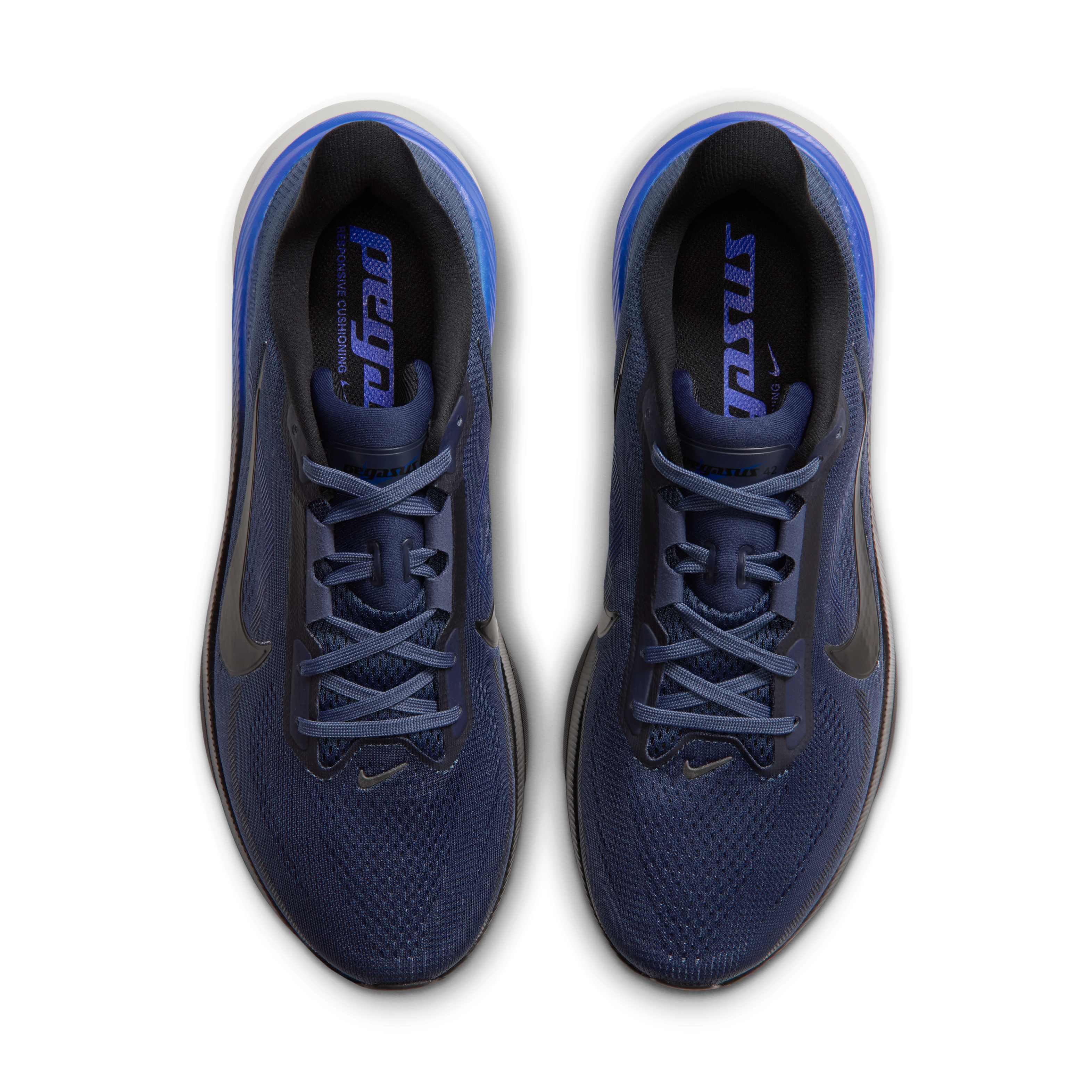 Nike Pegasus 42 Men's Road Running Shoes — Dark Slate/Grey Mist/Racer Blue/Black — Regular