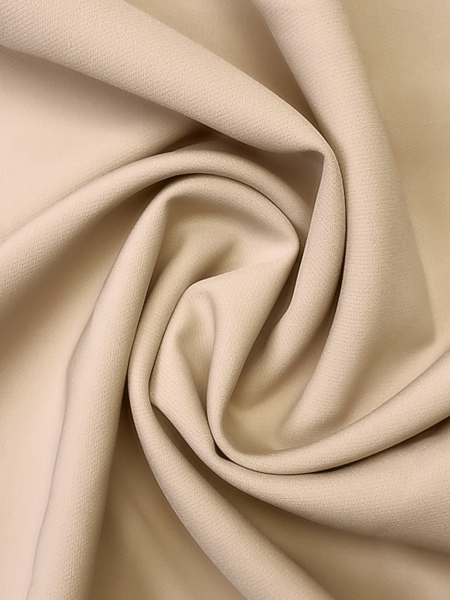 Sheath Column Floor Length Wedding Guest Dress Formal Dresses Evening Gown Mother of the Bride Dress Long Sleeve Scoop Neck Elegant Party Formal Wedding Guest Lace Stretch Fabric with Ruffles - Champagne