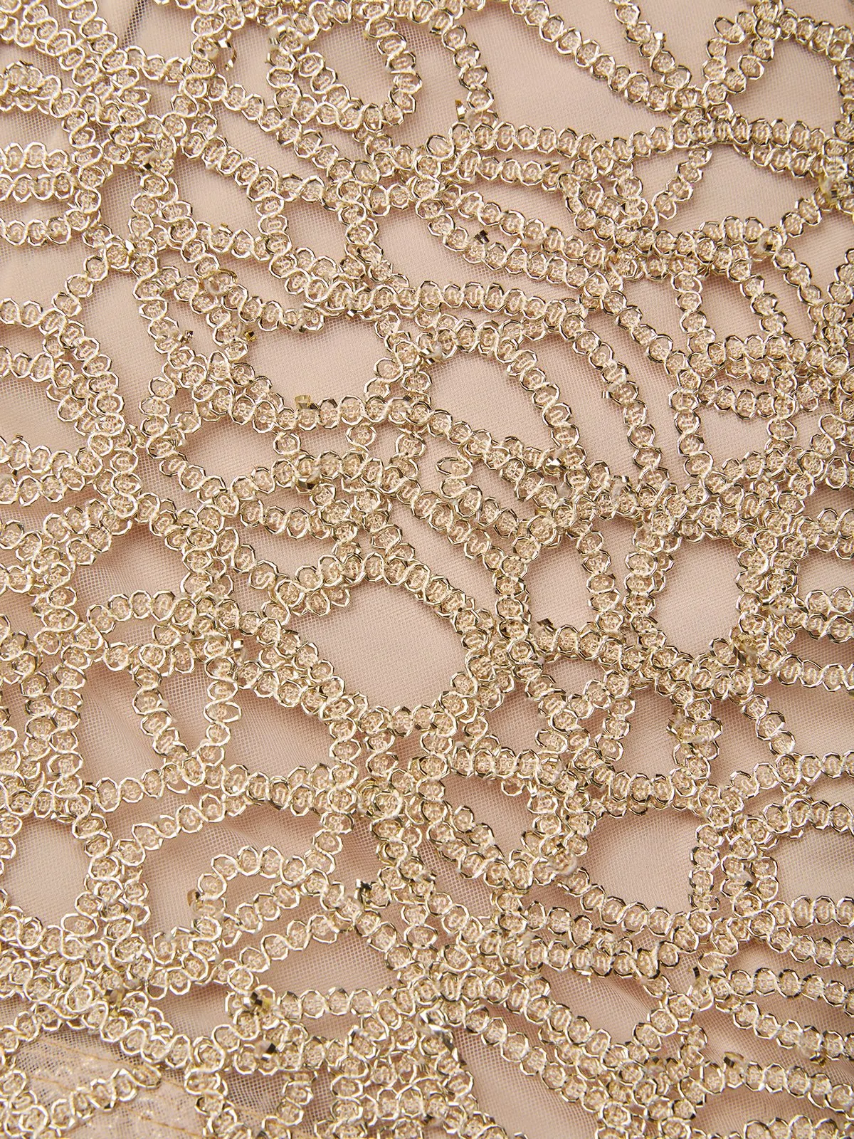 Champagne Lace Satin Halter Crew Neck Sleeveless A-Line Maxi Dress