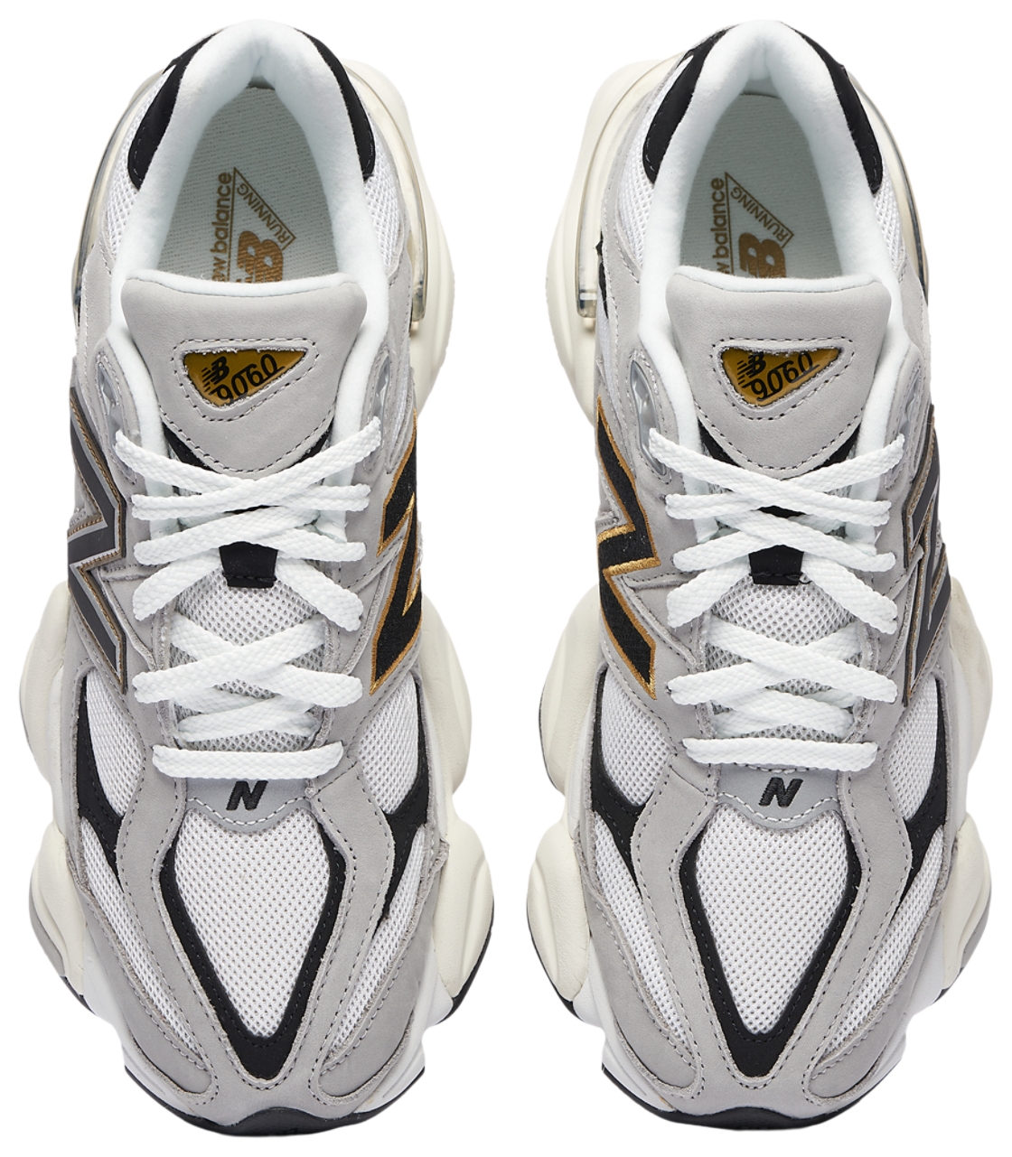 New Balance 9060 - Grey/Black/Gold - U90601TS - View 4