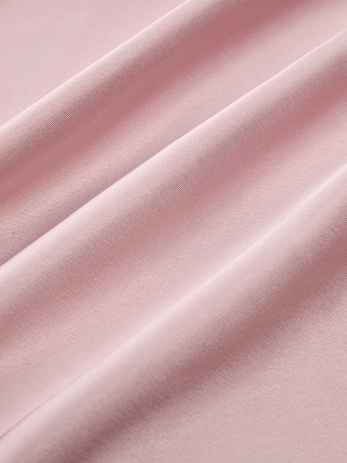 Pink Ruched Satin One Shoulder Sleeveless A-Line Gown Dress