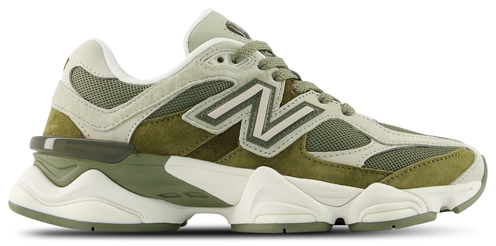 New Balance 9060 - White/Olivine/Dark Olivine - U90604A9 - View 1