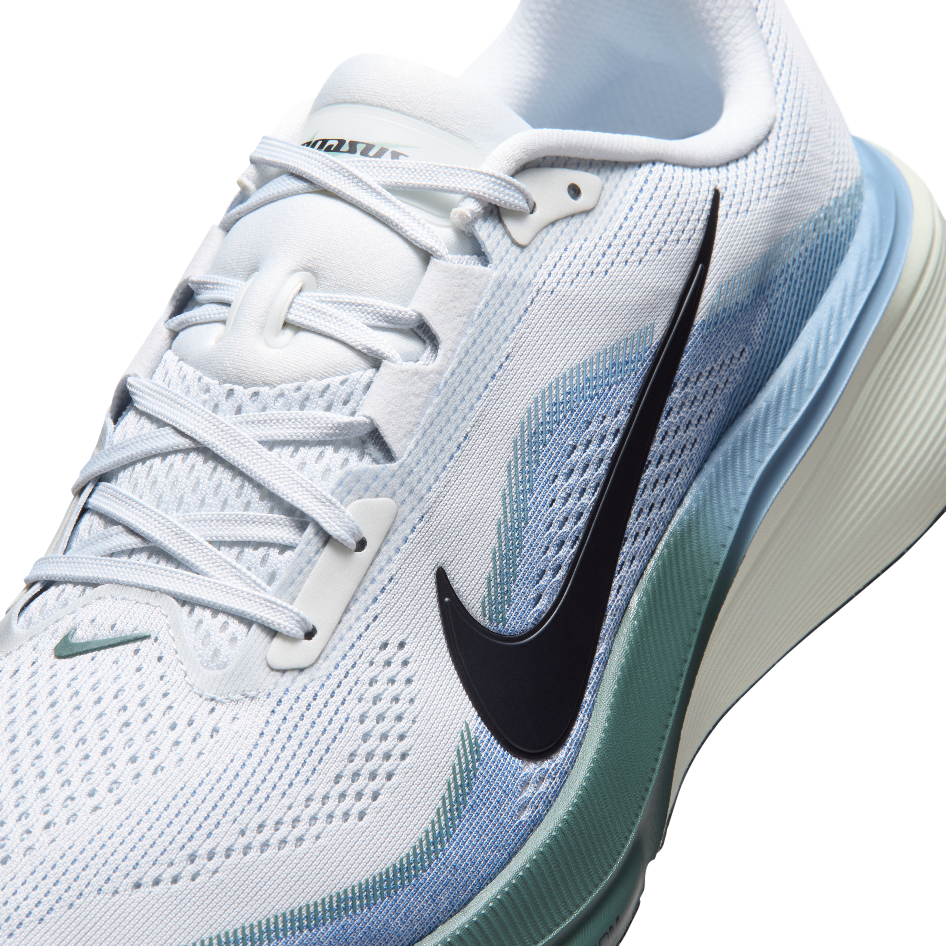 Nike Pegasus 42 Men's Road Running Shoes — Pure Platinum/Work Blue/Mineral Slate/Dark Obsidian — Regular