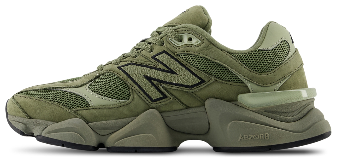 New Balance 9060 - Olivine/Dark Olivine/Black - 9060ZGDU - View 2