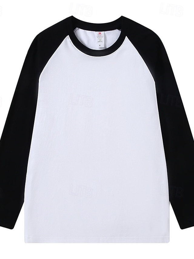 Women's Shirt 100% Cotton Stylish Casual Beach Long Sleeve Crew Neck Regular Tops Casual Blue Black Brown Green Spring Fall Winter - Black
