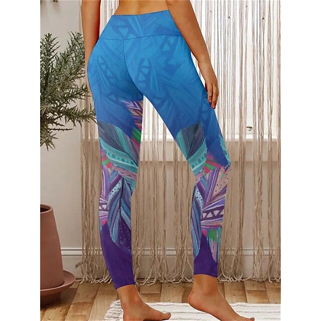 Women's Christmas Leggings Snowflake Moisture Wicking Yoga Fitness Tennis Tights Spandex Winter Sports Activewear Cropped Leggings - 4#