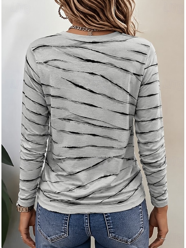 Halloween Women's Cute Mummy Boo Graphic T Shirt Cartoon Bandage Spider Print Long Sleeve Crew Neck Casual Top White Black - Ash