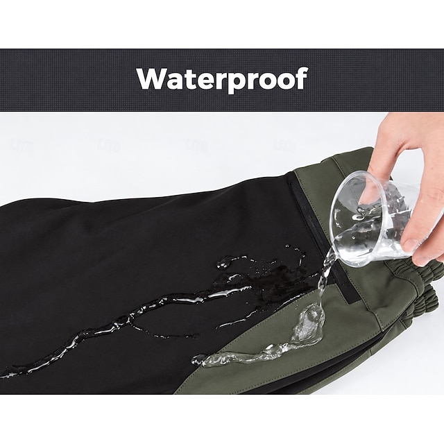 Women's Hiking Pants Trousers Waterproof pants Softshell Pants Patchwork Summer Spring Autumn / Fall Outdoor Regular Waterproof Windproof Bottoms Pocket Black Army Green Spandex Camping / Hiking - Black