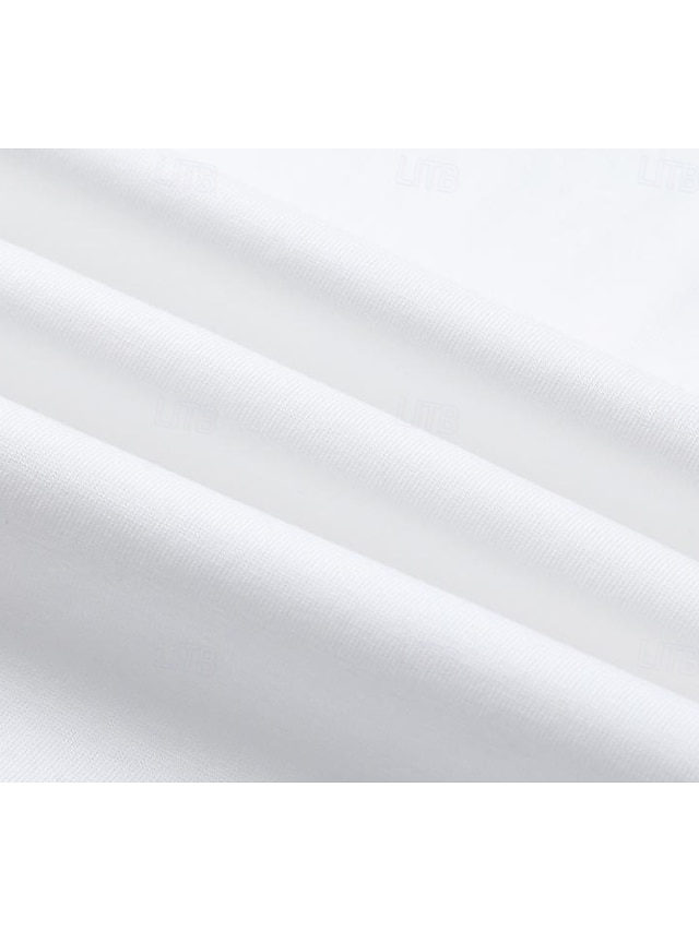 Women's 100% Cotton T-Shirts - Quality Heavy Long Sleeve Crew Neck Tee - White