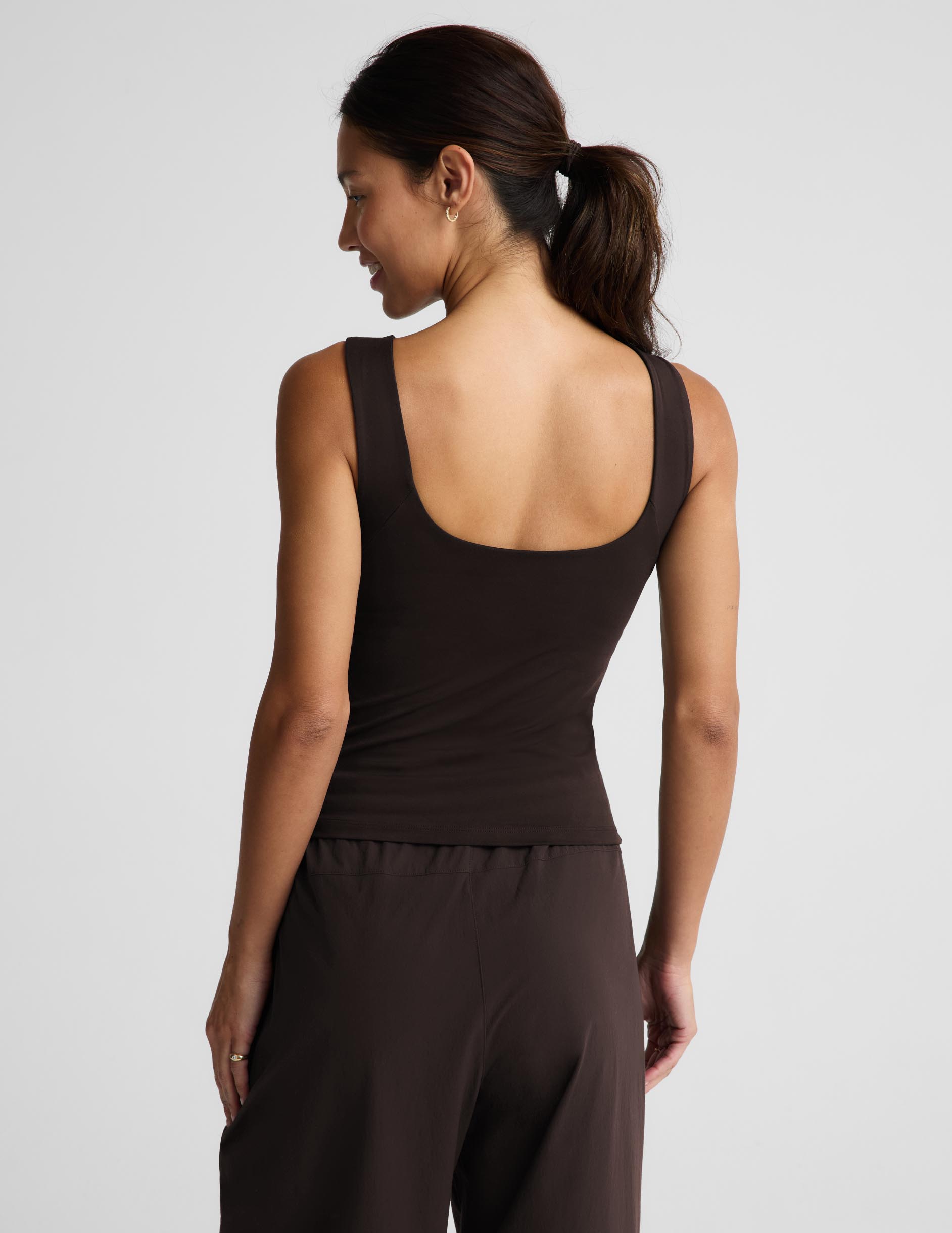 Smooth It Over Classic Tank - Dark Chocolate