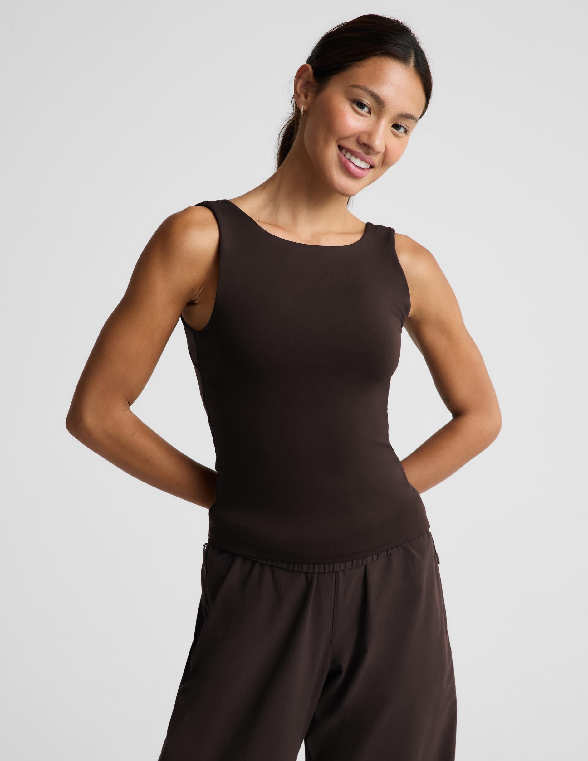Smooth It Over Classic Tank - Dark Chocolate
