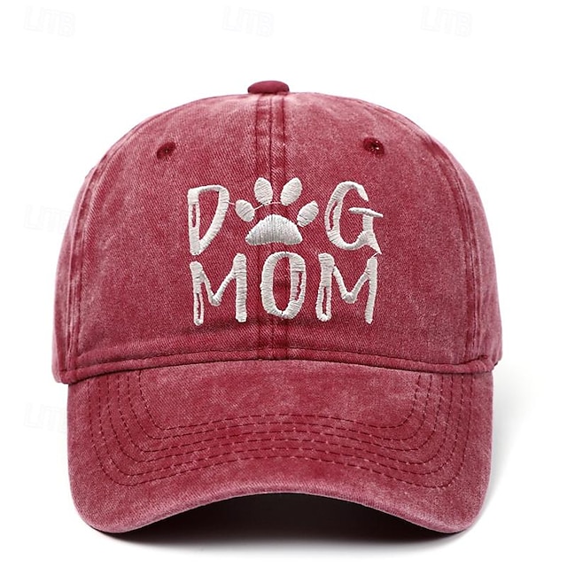 Women's Hat Baseball Cap Portable Windproof Breathable Street Daily Weekend Embroidery Print - Wine