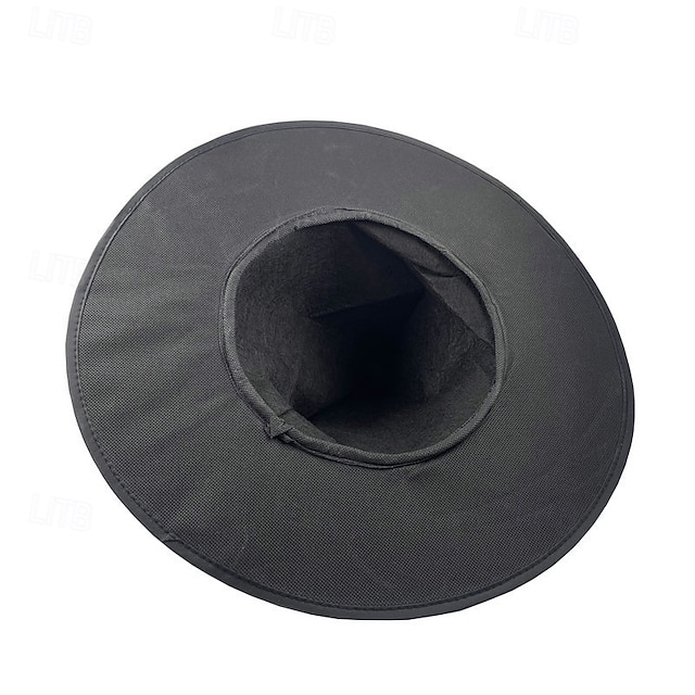 Women's Hat Wizard Hat Party Hat Cosplay Breathable Halloween Pure Color - Black