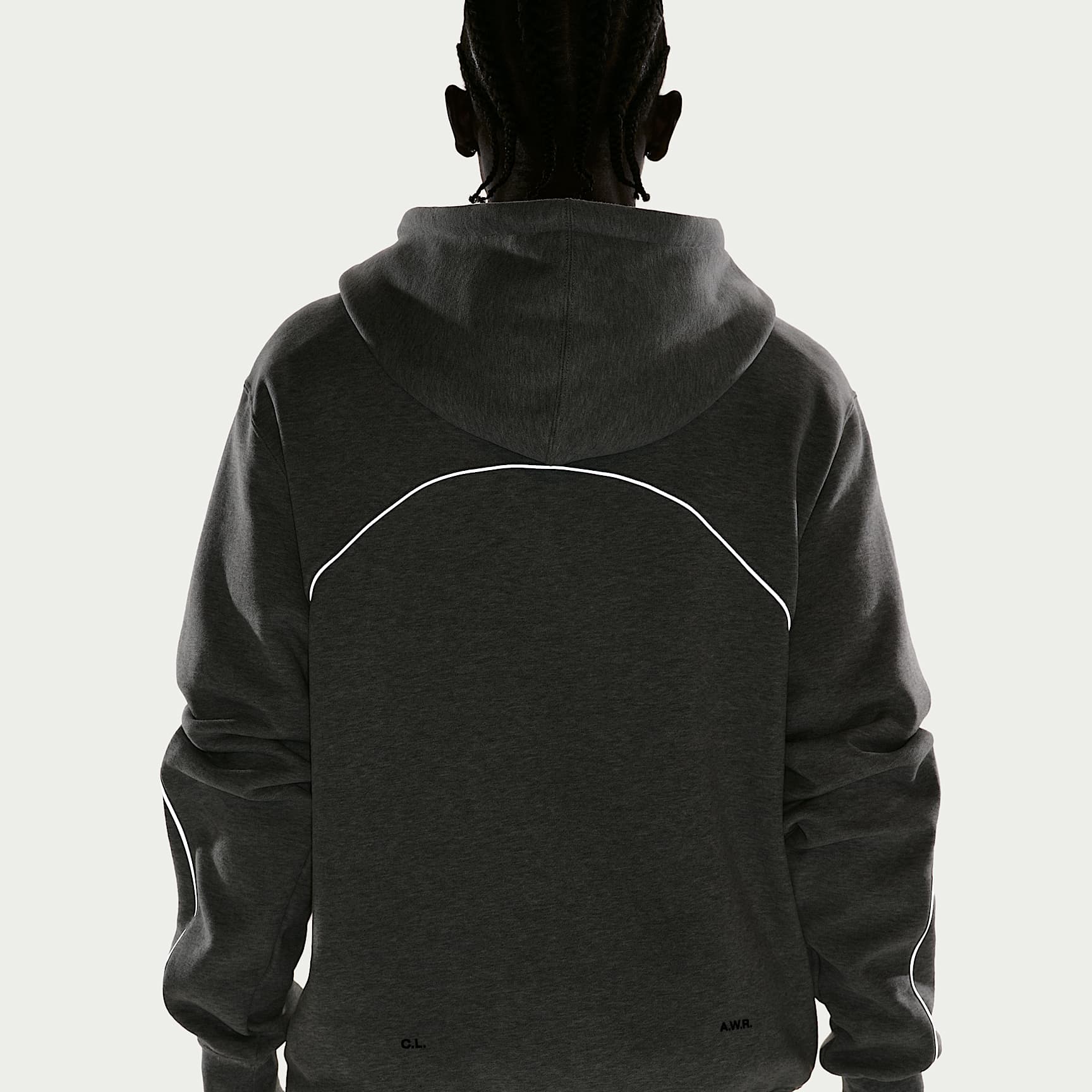 NOCTA Fleece CS Hoodie 2 – Dark Grey Heather/Matte Silver/Black