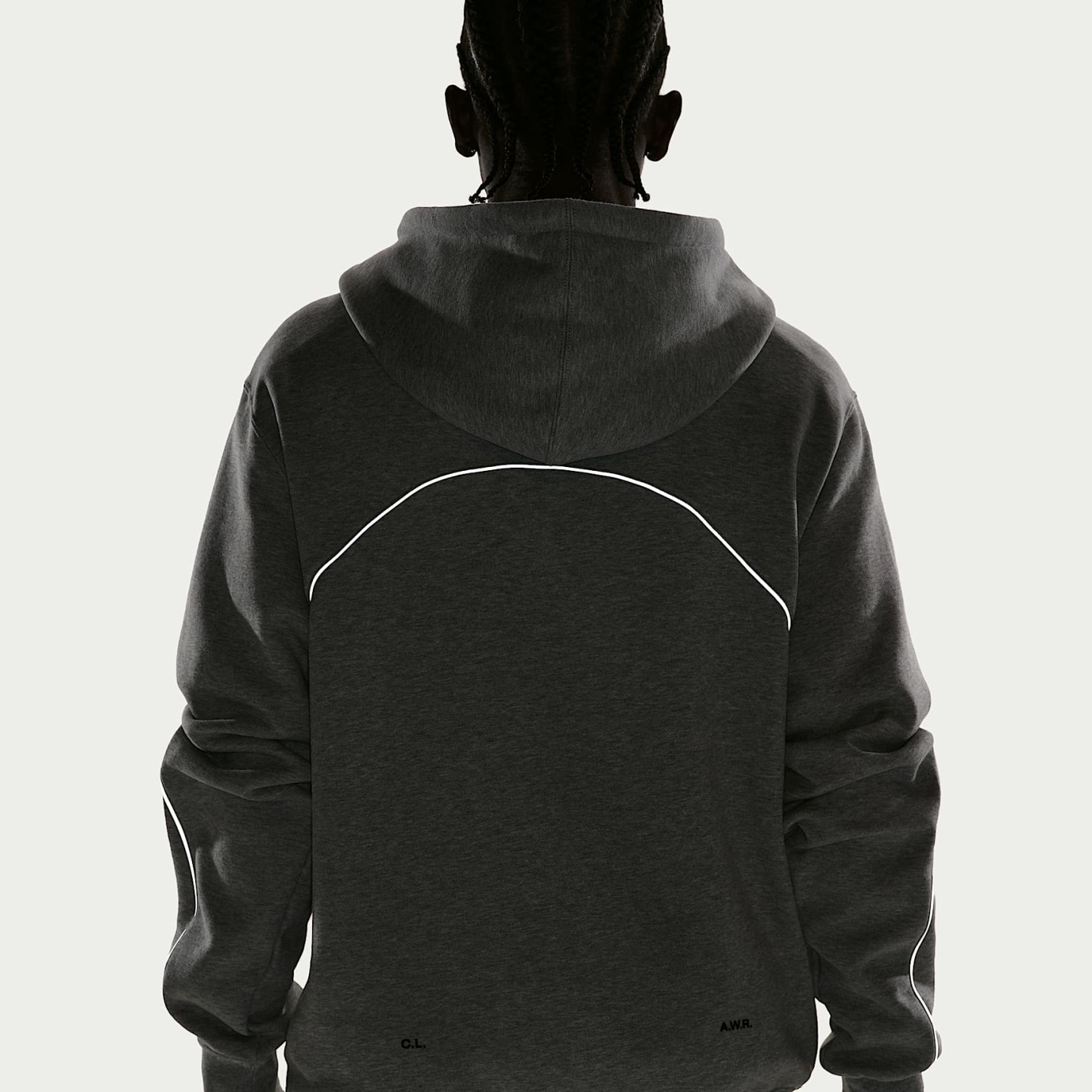 NOCTA Fleece CS Hoodie 2 – Dark Grey Heather/Matte Silver/Black