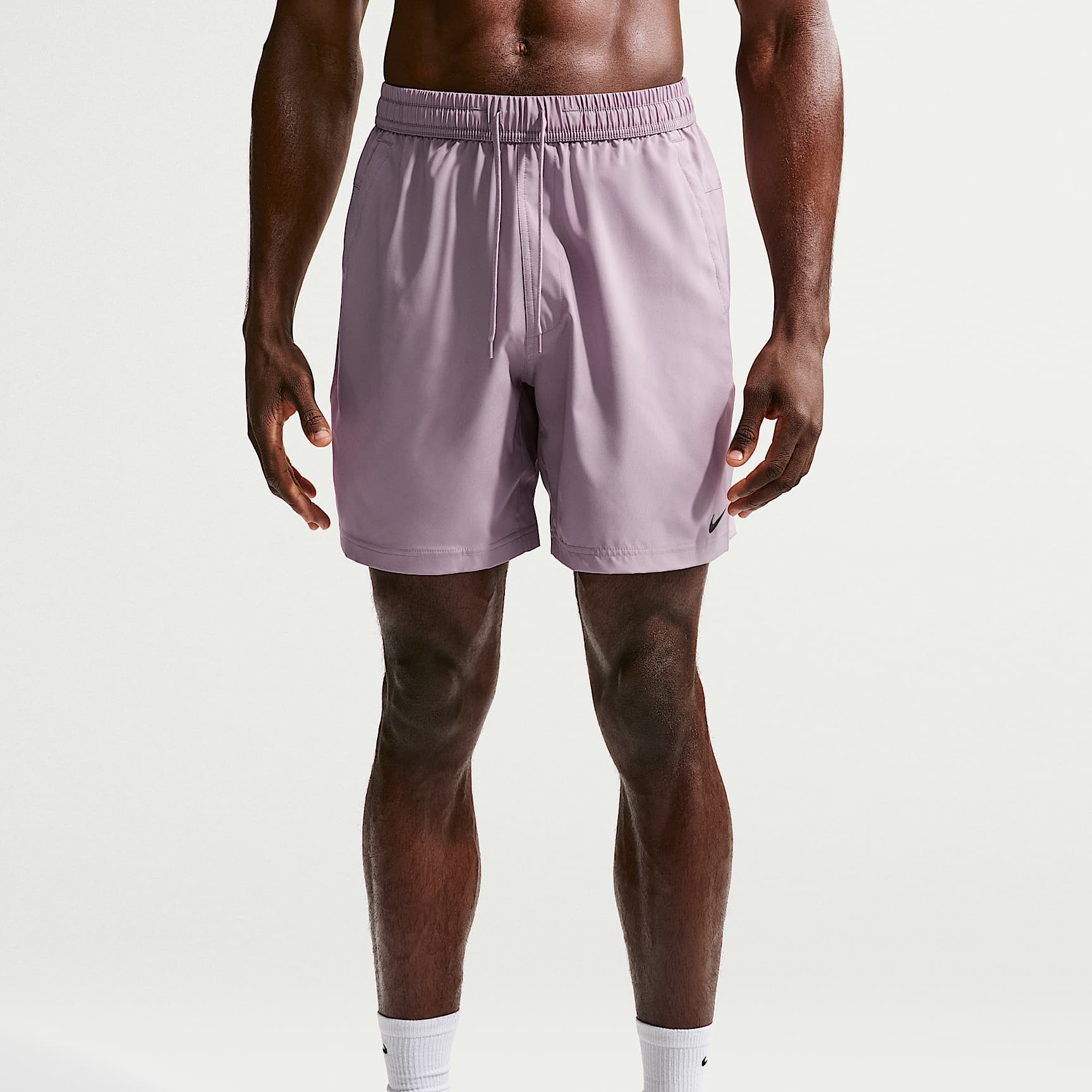 Nike Form Men's Dri-FIT 18cm (approx.) Unlined Versatile Shorts – Light Violet Ore/Black