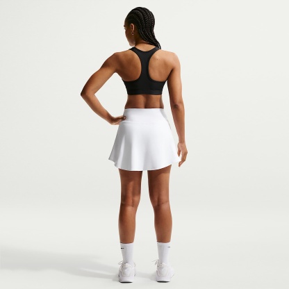 Nike Swoosh Women's Medium-Support Padded Sports Bra – Black/White