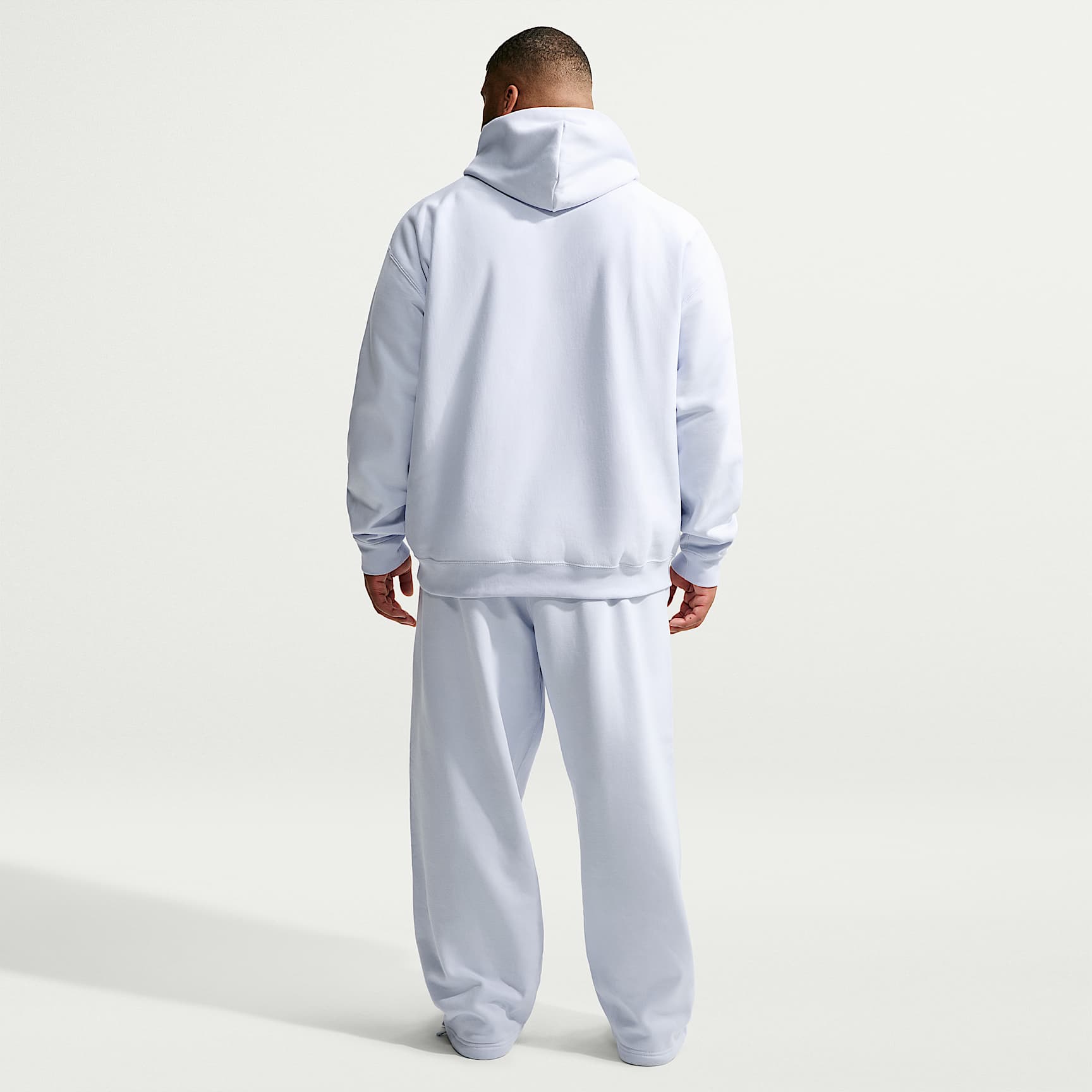 Nike Solo Swoosh Men's Pullover Hoodie – Football Grey/White