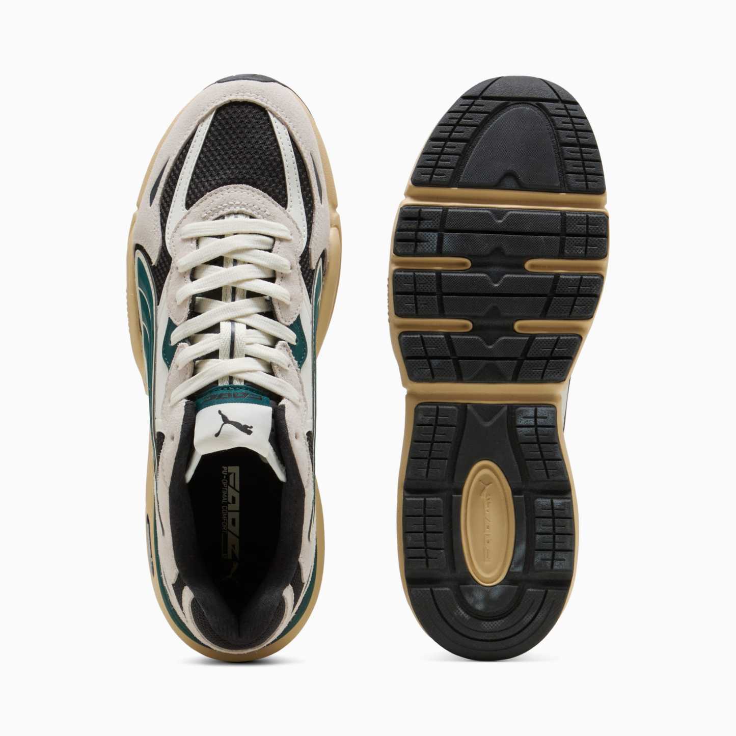 Fade LT Sneakers Unisex – PUMA Black-Warm White-Dark Green