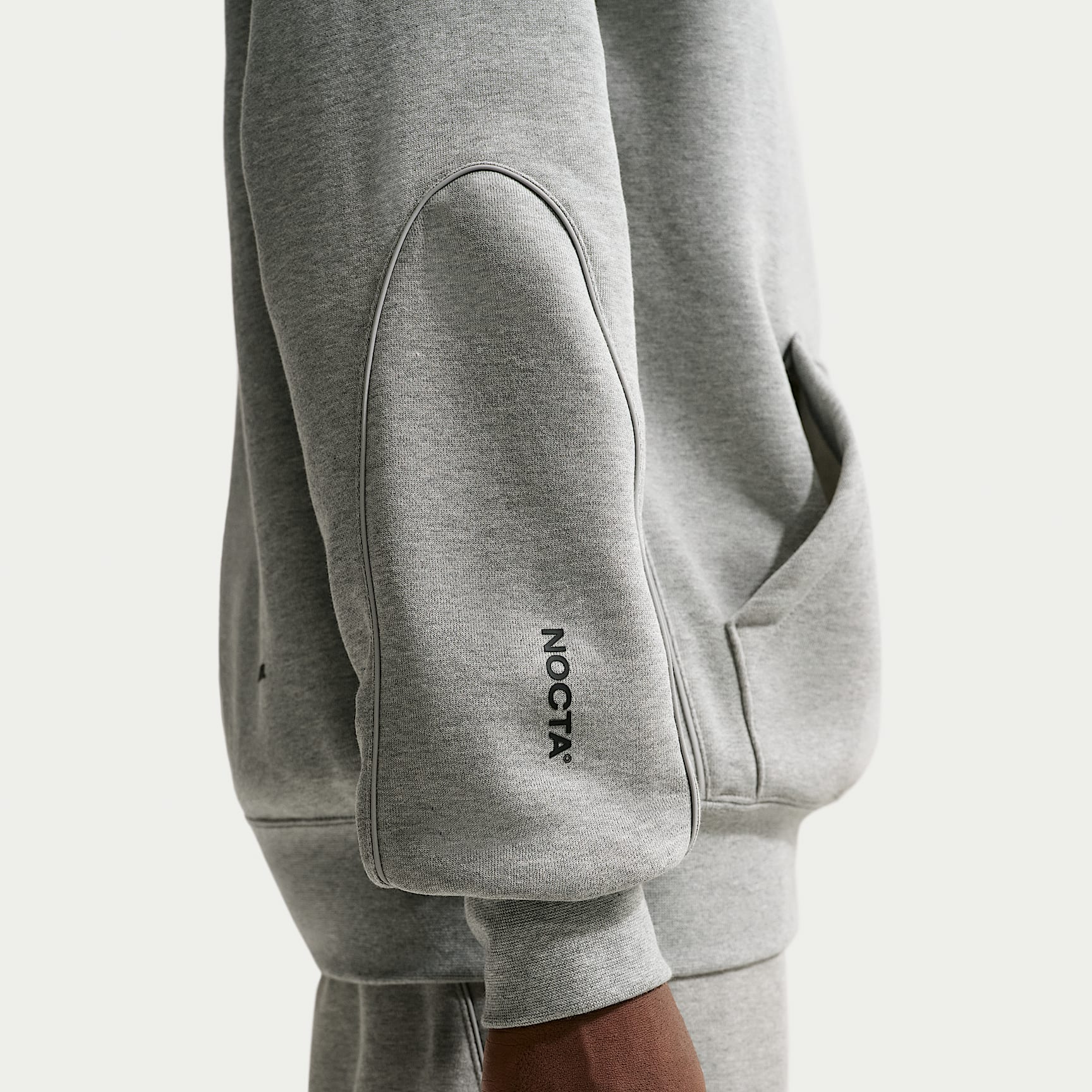 NOCTA Fleece CS Hoodie 2 – Dark Grey Heather/Matte Silver/Black