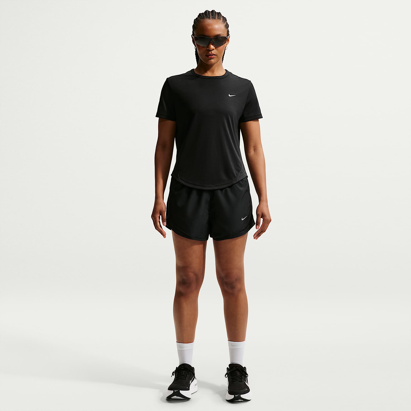 Nike Tempo Women's Dri-FIT Short-Sleeve Running Top – Black