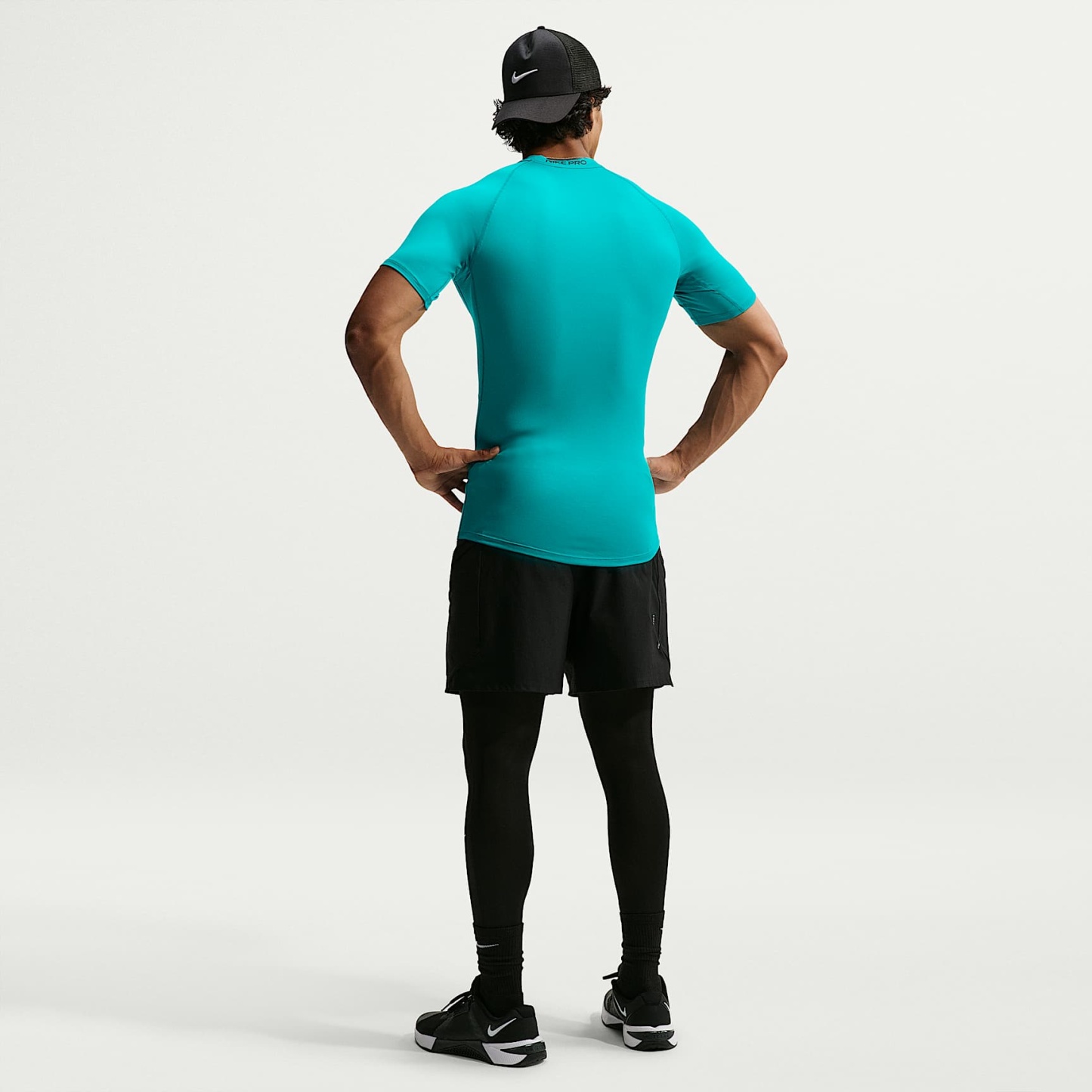 Nike Pro Men's Dri-FIT Tight Short-Sleeve Fitness Top – Energy/Black