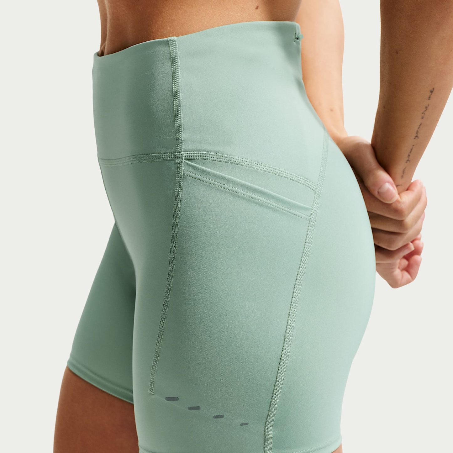 Nike Swift Women's High-Waisted 10cm (approx.) Tight Running Shorts with Pockets – Steam