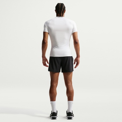 Nike Pro Men's Dri-FIT Tight Short-Sleeve Fitness Top – White/Black