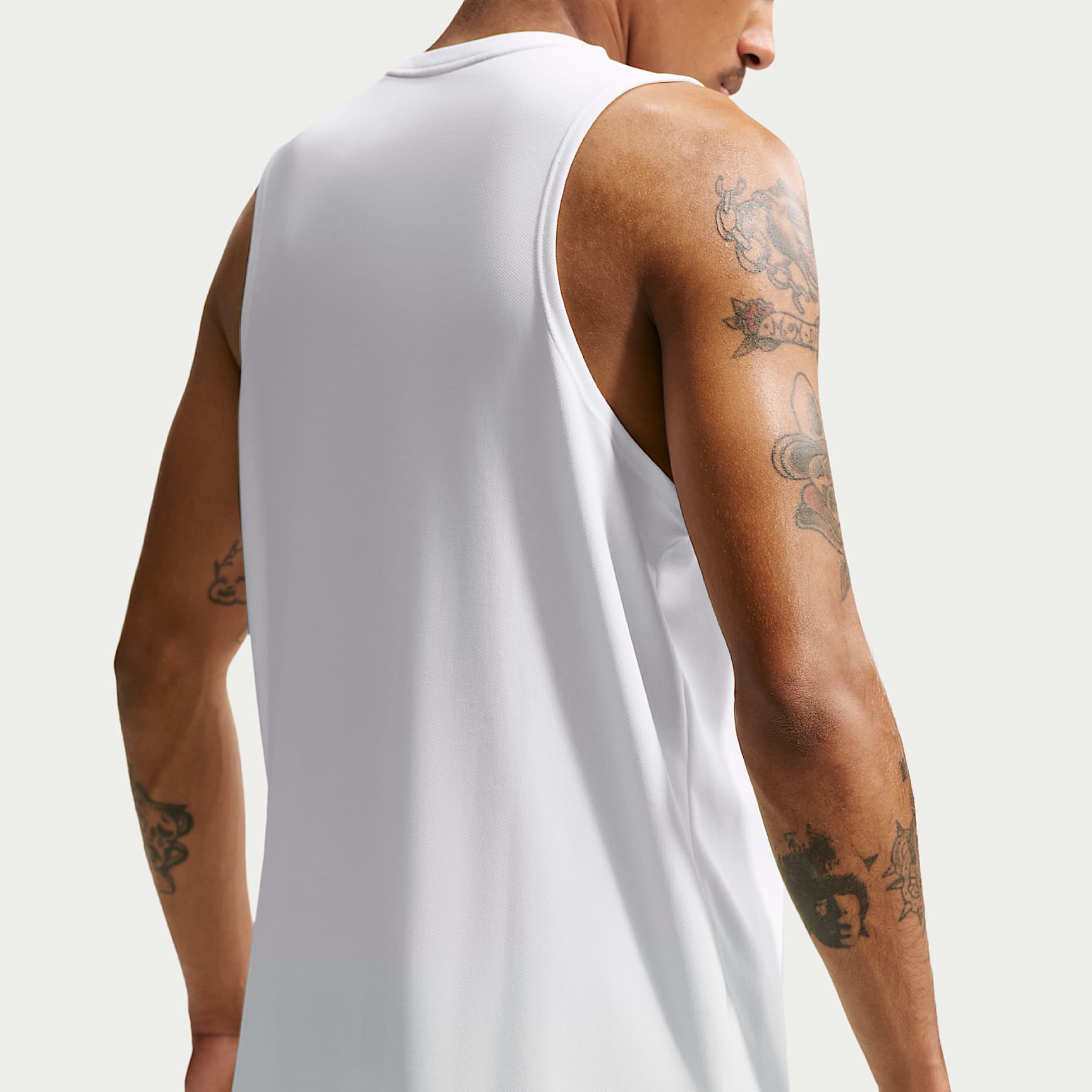 Nike Miler Men's Dri-FIT Running Tank Top – White