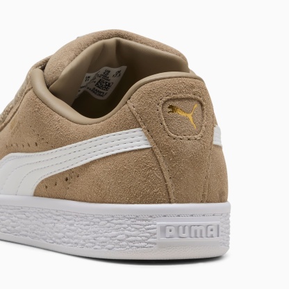 Suede XL Kids' Sneakers – Ice Coffee-PUMA White