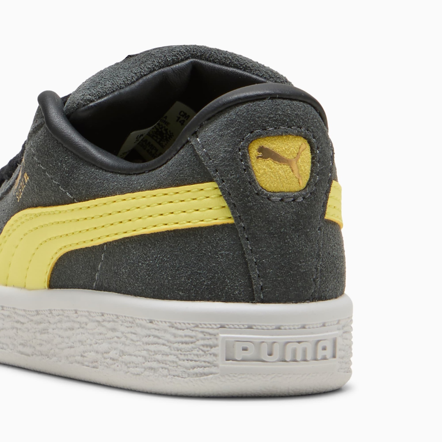 Suede XL Toddlers' Sneakers – Shadow Gray-Lemon Meringue