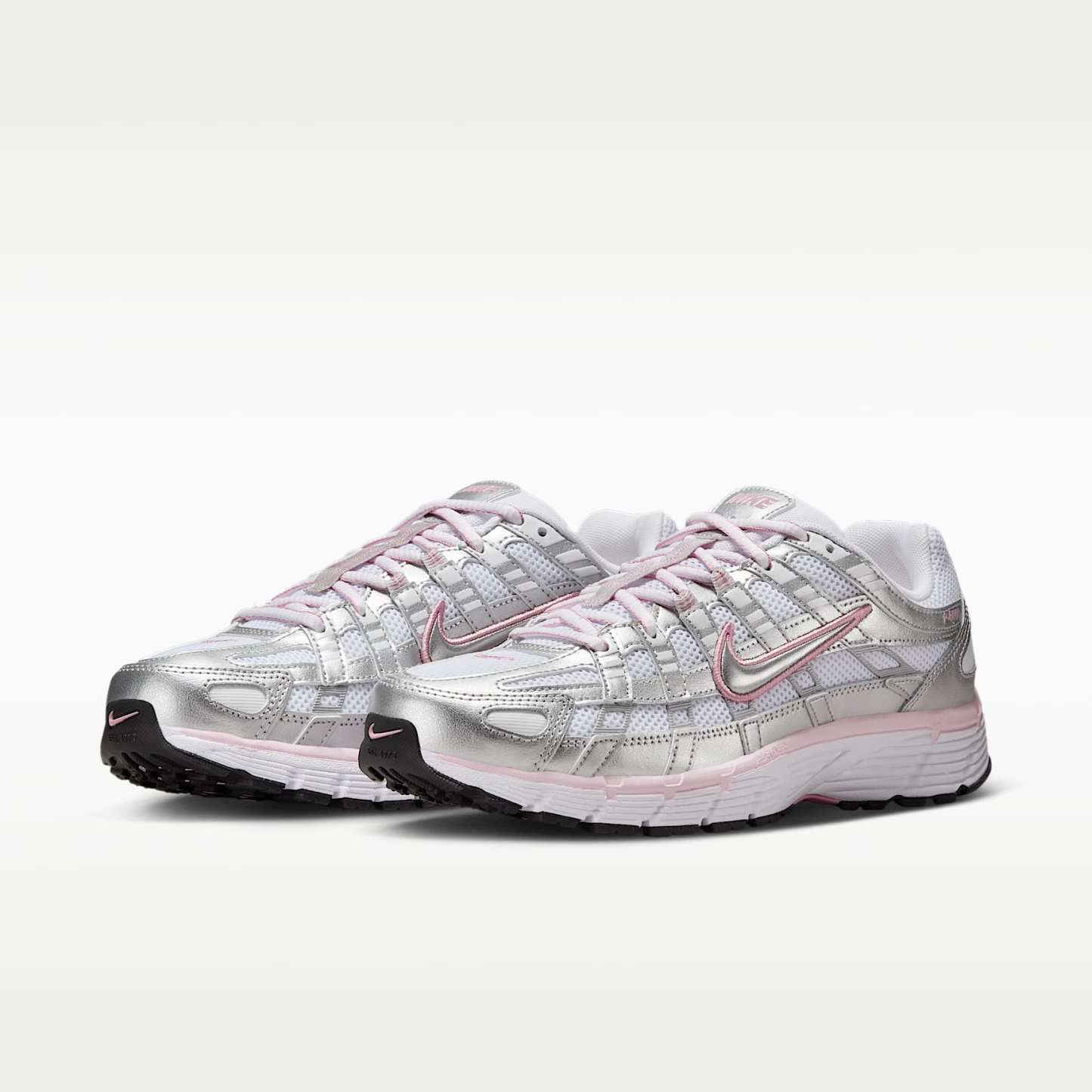 Nike P-6000 Women's Shoes – White/Elemental Pink/Black/Metallic Silver