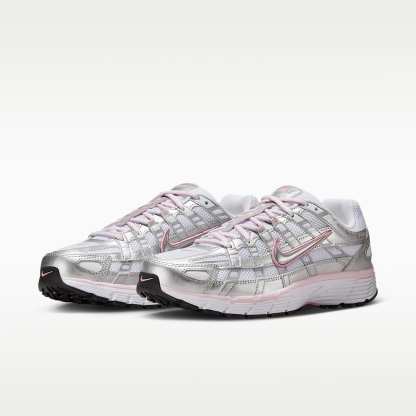 Nike P-6000 Women's Shoes – White/Elemental Pink/Black/Metallic Silver