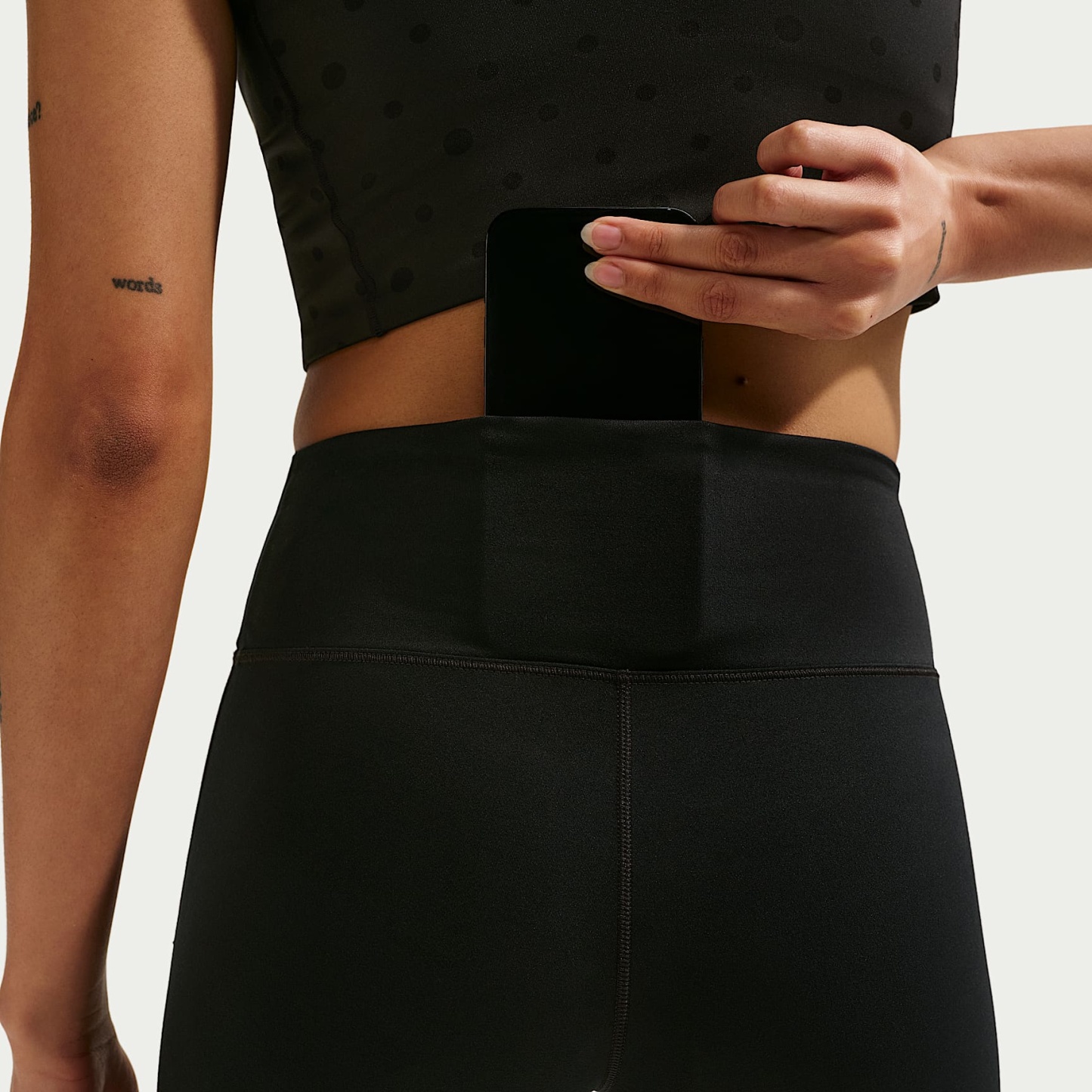 Nike One Women's High-Waisted 12.5cm (approx.) Biker Shorts – Black/White