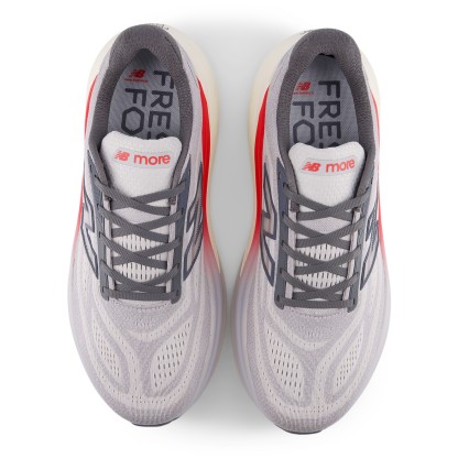 Fresh Foam X More v6 – GREY MATTER with TRUE RED and Castlerock