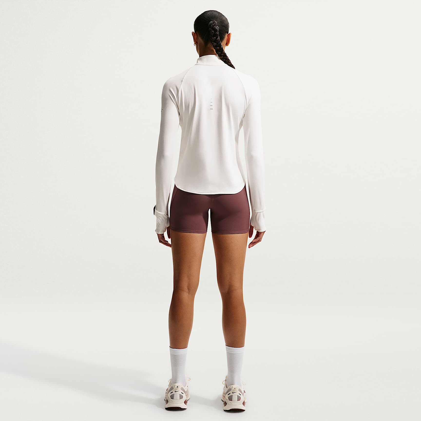 Nike Swift Women's Dri-FIT UV 1/4-Zip Running Top – Sail