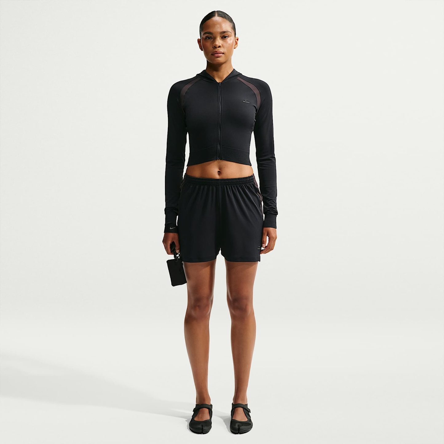 NikeSKIMS Stretch Knit Women's Full-Zip Baby Hoodie – NSKM Obsidian/NSKM Igneous