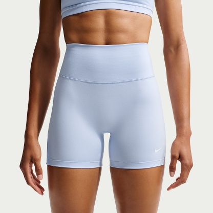 Nike One Women's High-Waisted 12.5cm (approx.) Biker Shorts – Hydrogen Blue/White