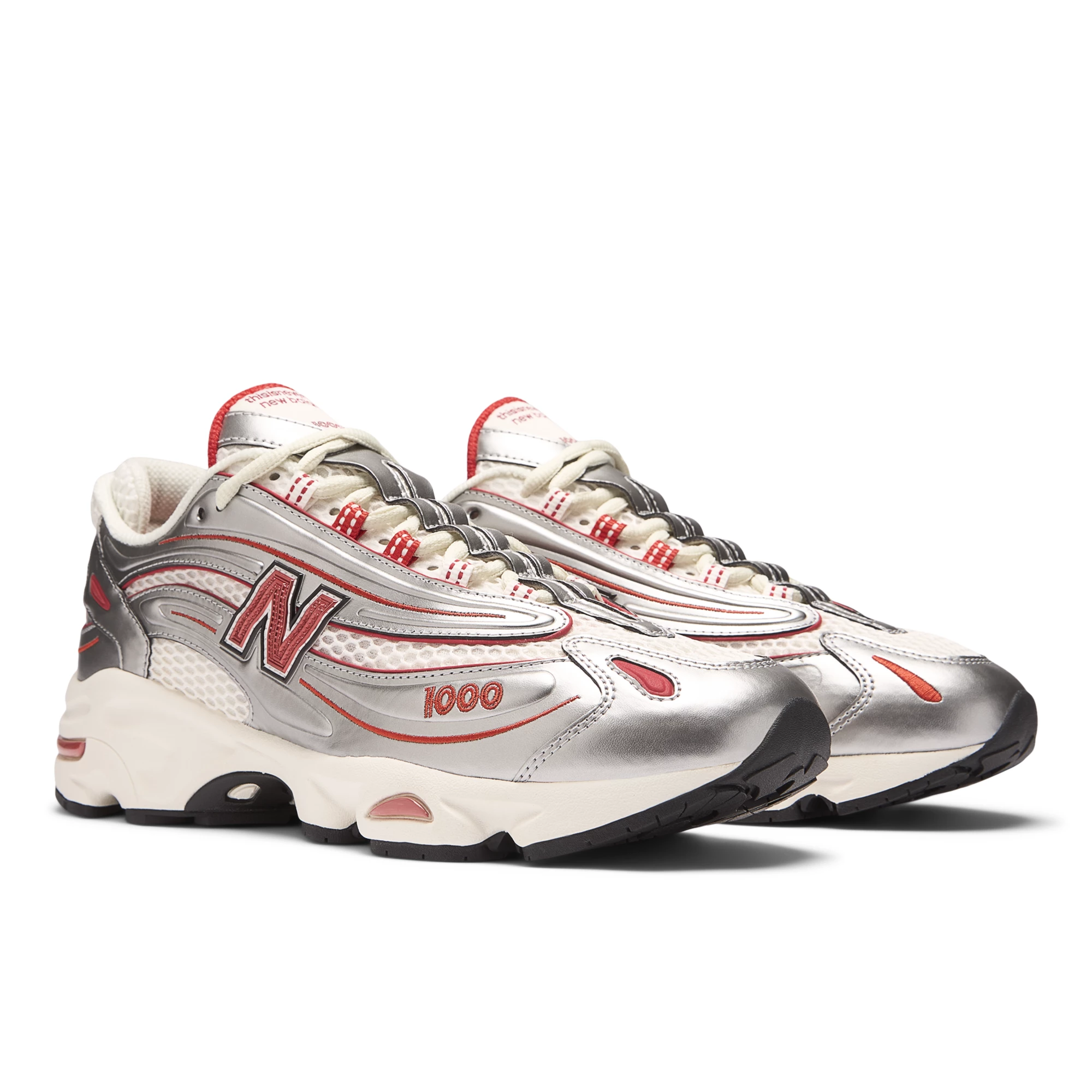 Thisisneverthat x New Balance 1000 – Silver with Valiant Poppy