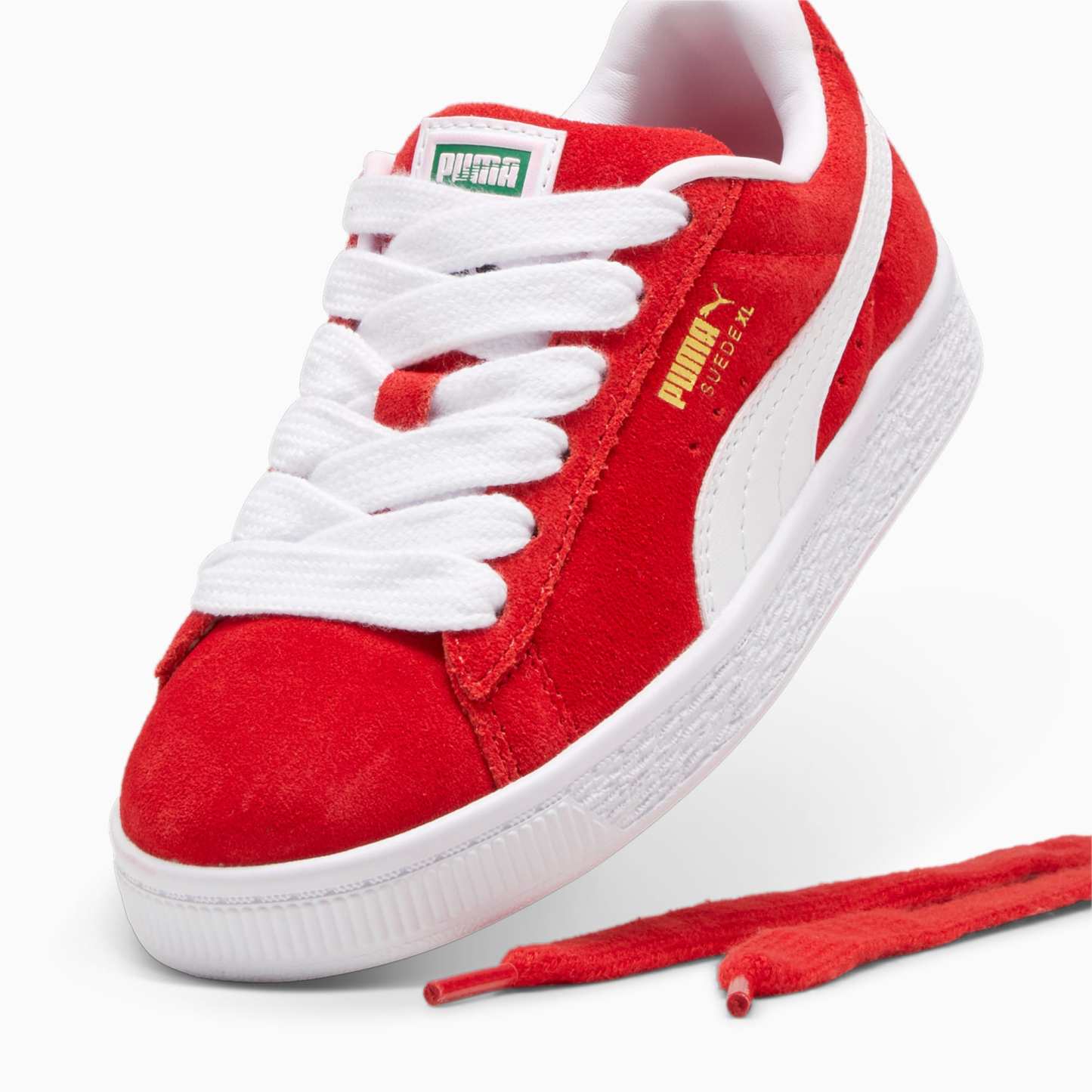 Suede XL Kids' Sneakers – For All Time Red-PUMA White