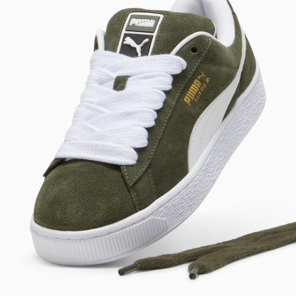 Suede XL Sneakers Unisex – Dark Olive-PUMA White